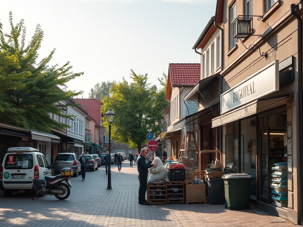 Zegar na tle budynku Urzędu Skarbowego w Biłgoraju symbolizujący zbliżający się termin złożenia PIT.